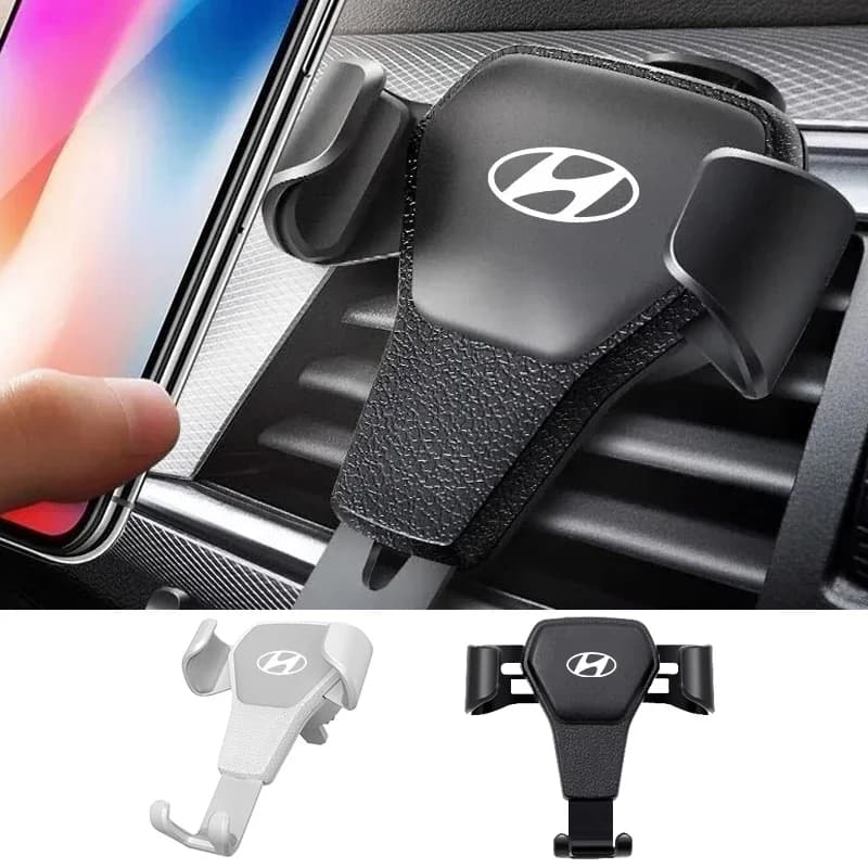 Gravity ABS Vehicle GPS Mobile Phone Holder Car Accessories For Hyundai Tucson I10 I20 I30 Santa Fe Sonata Azera Accent