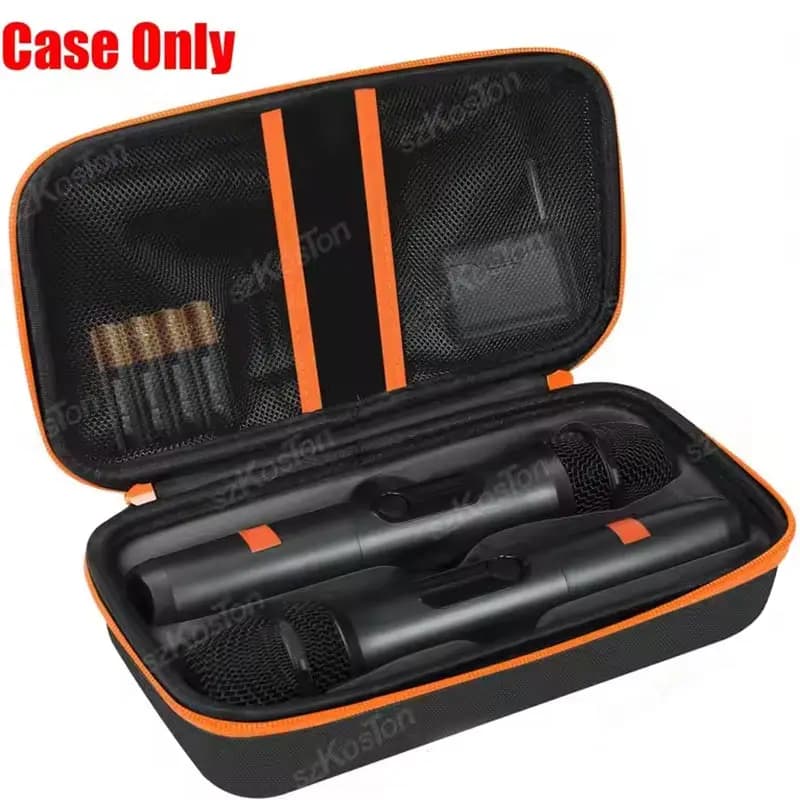 Custodia da trasporto per microfono wireless compatibile con JBL PartyBox Wireless 2 Mic System Borsa di stoccaggio portatile per microfono Karaoke