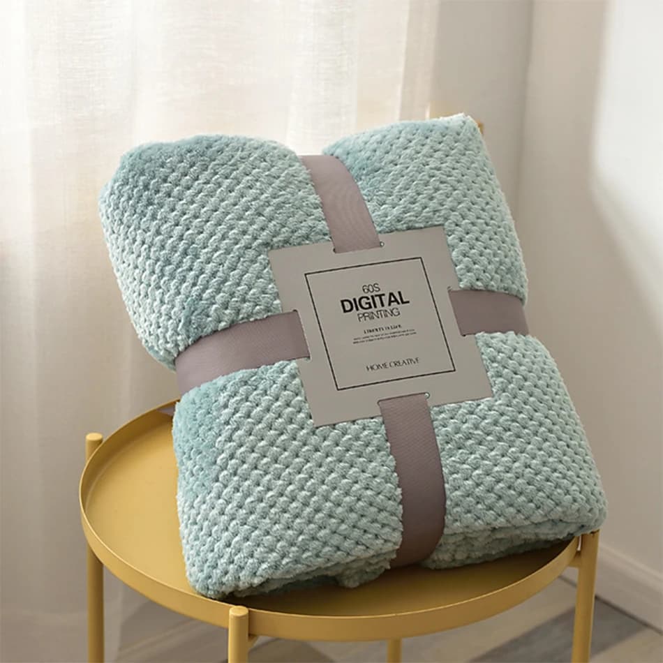 Coperta di flanella a griglia di ananas, coperta morbida calda copridivano copriletto sul letto per bambini coperta da viaggio per animali domestici in tessuto