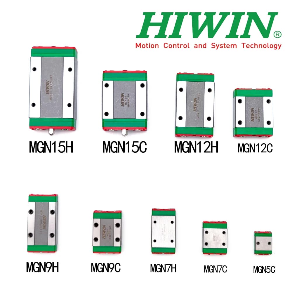 Blocco scorrevole originale HIWIN, guida lineare miniaturizzata MGN5C MGN7H MGN7C MGN9H MGN9C MGN12C MGN12H MGN15H MGN15C per stampante 3D