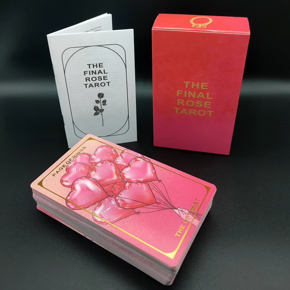 12 cmx7cm THE Final Rose Tarot 78-Card Deck con Guidebook Fortune Telling Card divinazione gioco da tavolo