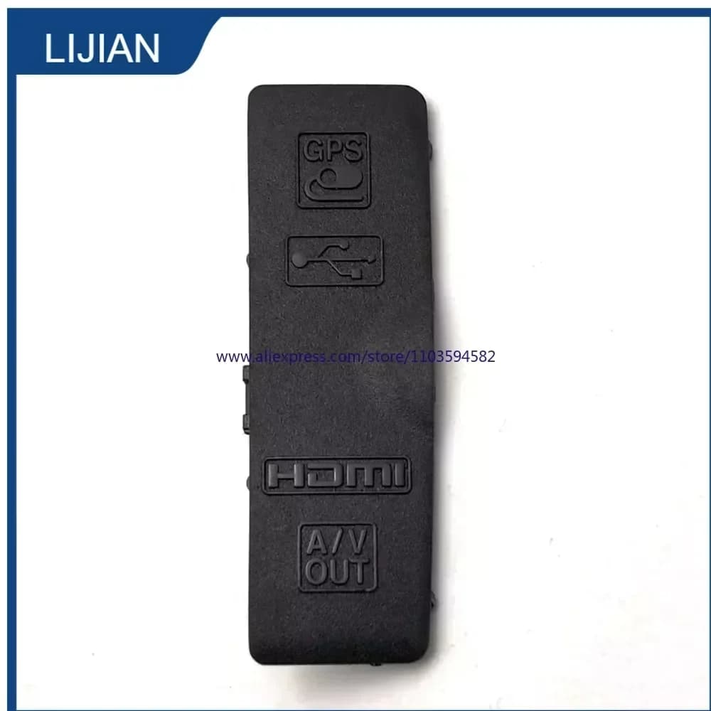 NUOVA copertura in gomma USB per porta HDMI, coperchio per microfono, copertura per interfaccia per fotocamera Nikon D3100, parte di ricambio