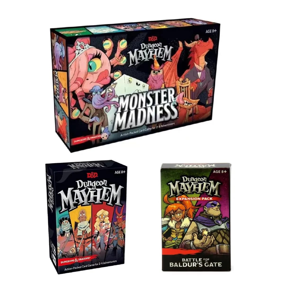 Baldur's Gate Dungeon Mayhem Giochi da tavolo Monster Madness Card Versione inglese Giocattolo per bambini Regalo