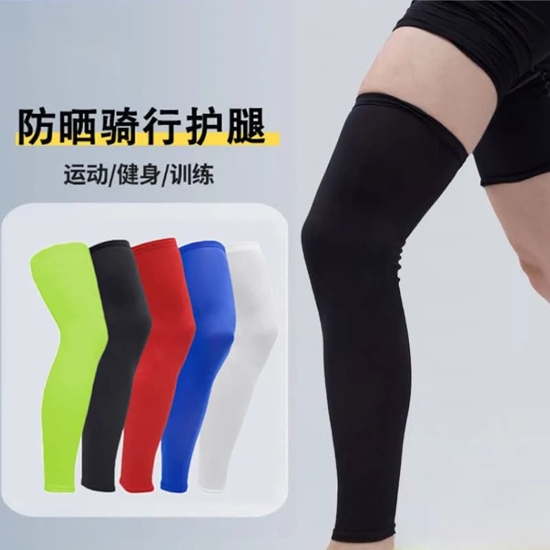 Ginocchiere sportive morbide da 1 pezzo per uomo donna scaldamuscoli protezione UV compressione inginocchiata traspirante protezione esterna elastica