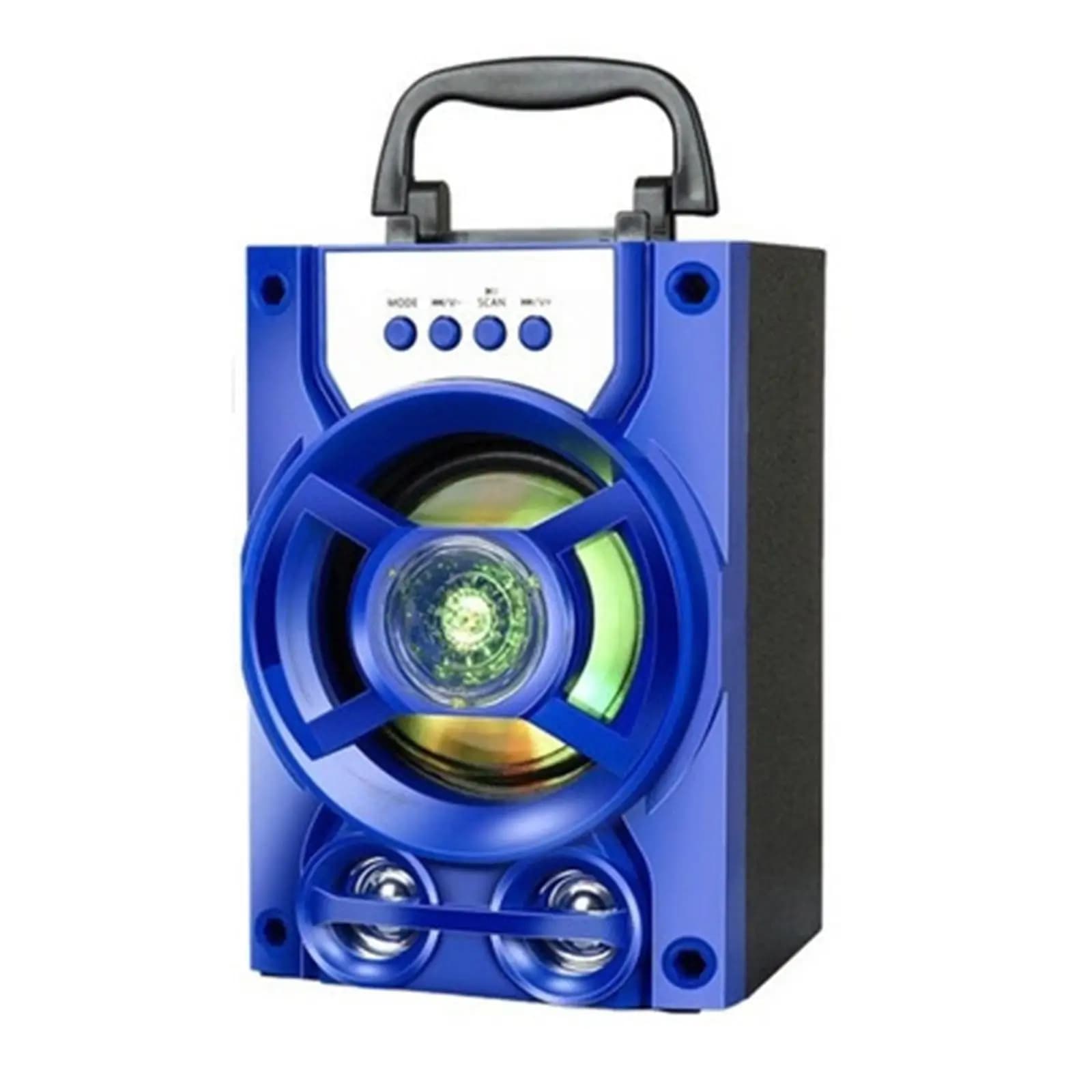 Altoparlanti compatti per karaoke con USB 5.0, LED, supporto per schede TF e MP, ideali per feste e balli all'interno e all'esterno.