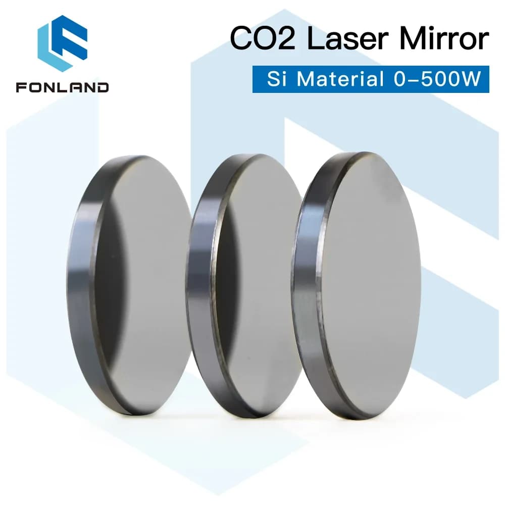 Fonland 500W Co2 Laser Si specchi riflettenti T3 lente Refiectivity 99.6% lente riflettore con rivestimento nero per incisore Laser CO2