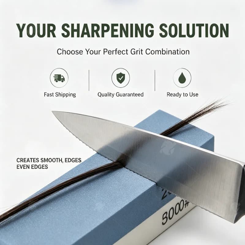 New Double-sided Sharpening Stone 2000 Coarse 5000 Fine Grit Wear Resistant Oilstone Professional Knife Whetstone Kitchen Sharpe