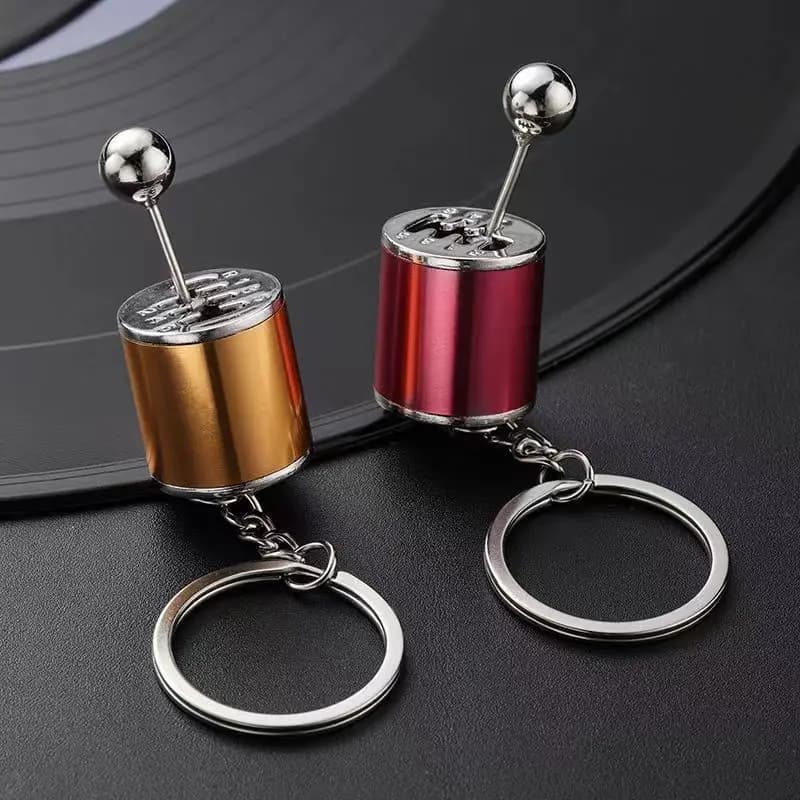 M-Keychain Mini Turbo Turbocharger Car-styling Keyring Gear Gearbox Pendant Keychain Stick Knobs Keyring Shift Metal Fidget Toys