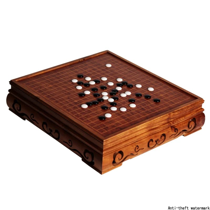 2025 Set da tavolo Yunzi Go per adulti in vero legno massello di fascia alta, backgammon in bianco e nero per bambini principianti