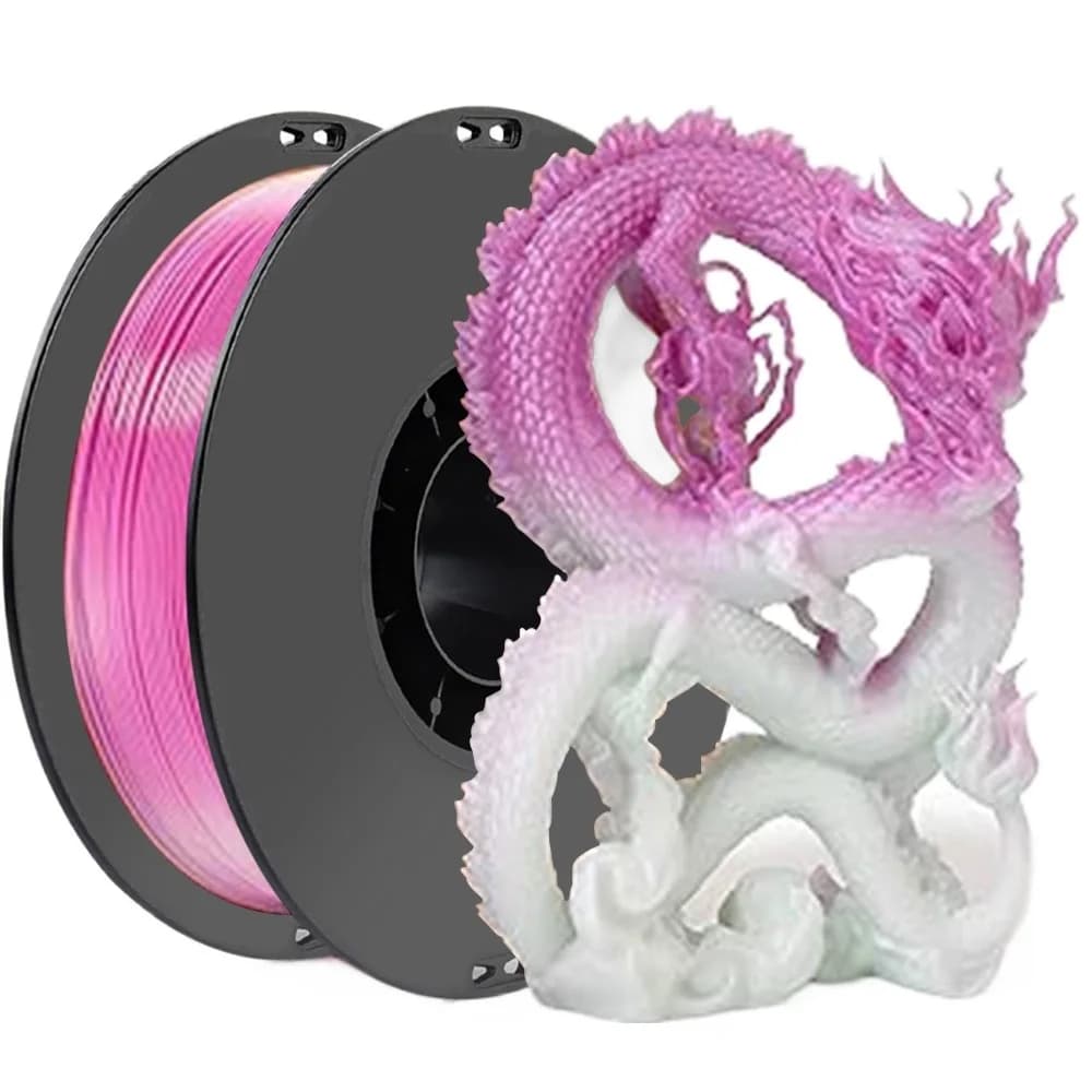 Filament changes color UV or sunlight PLA 1,75 mm Transparent PLA Filament 250 g 1 kg Spool 3D Printing material Change color PLA Purple
