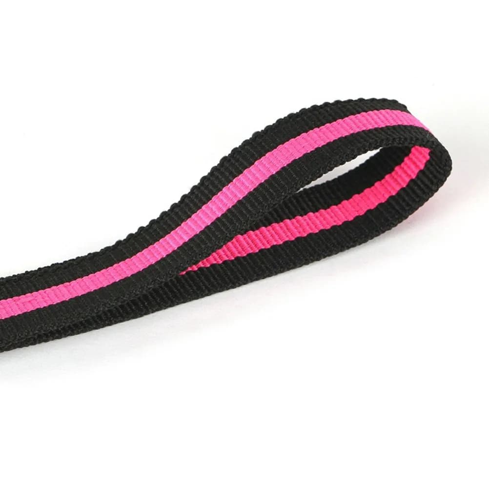 Hands-Free Waist Dog Leash Elastic Bungee Running Leash for Medium Large Dogs 120-150Cm Stretchable Nylon Comfort Fit Pink