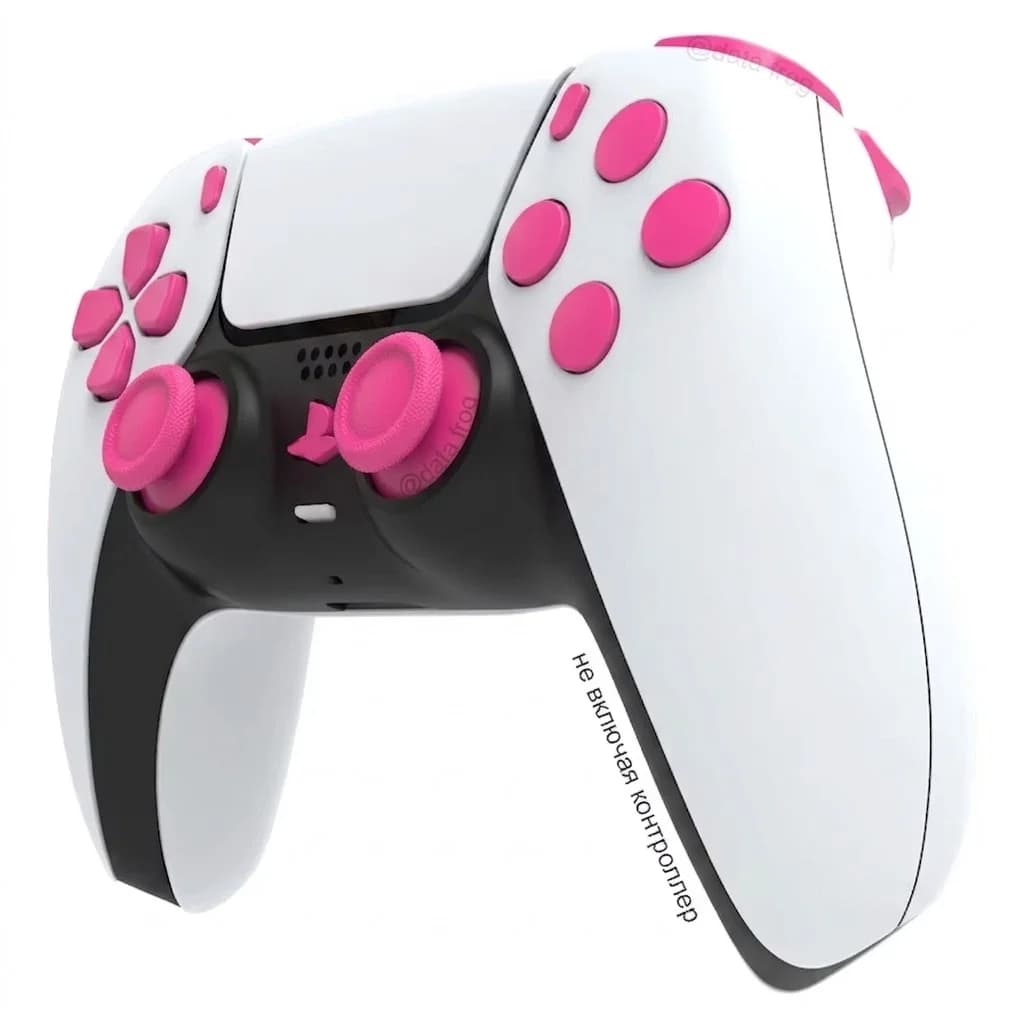 DATA FROG Kit di Ricambio Pulsanti e Leve Analogiche per Controller PS5, Accessori per Riparazione
