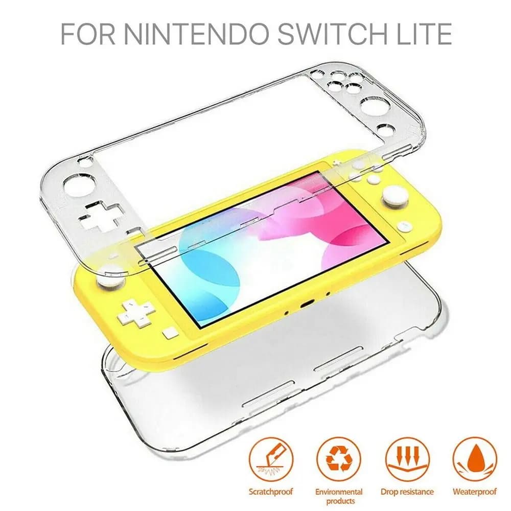 Per Nintendo Switch Lite Custodia rigida protettiva antiurto trasparente trasparente