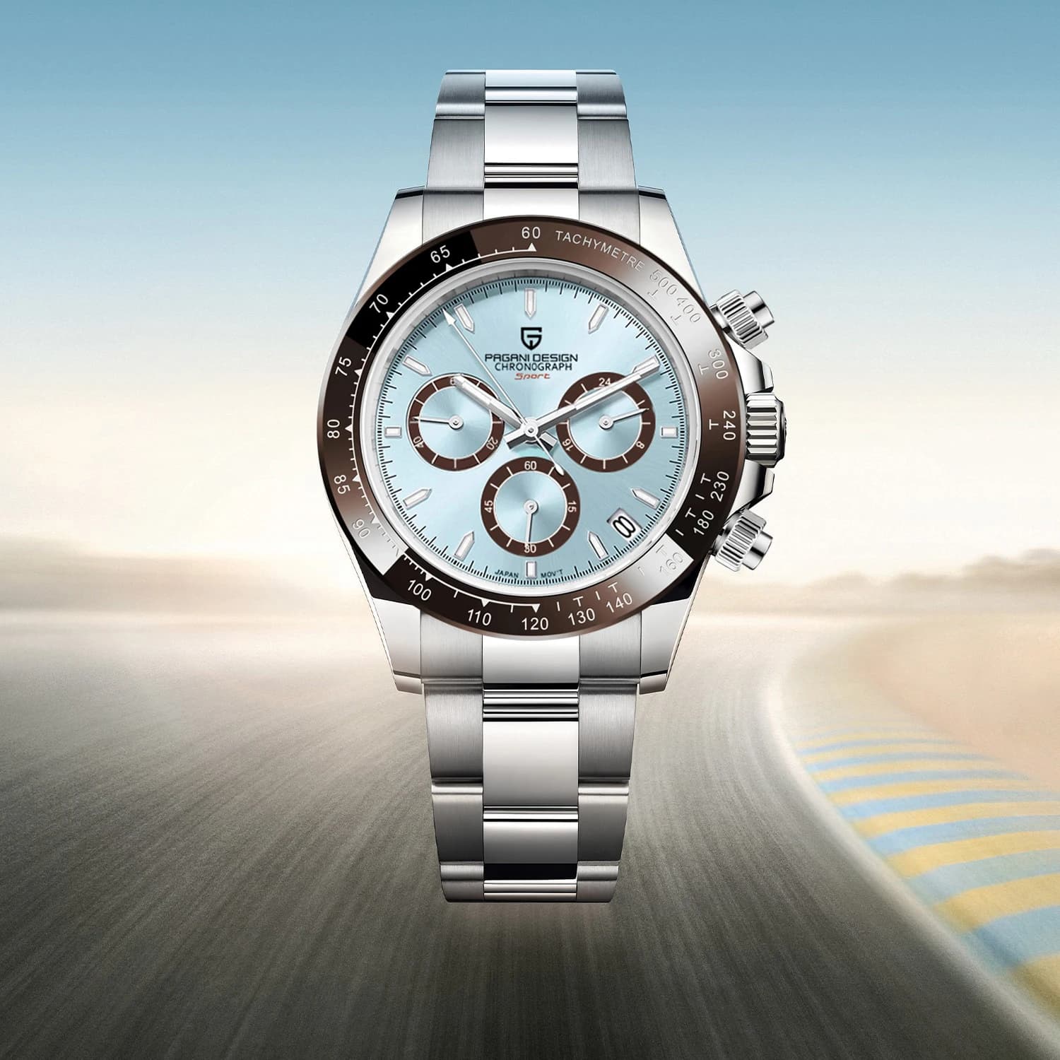 PAGANI DESIGN 2026 New Sport Watch Men's Luxury Chronograph, Quartz, with Sapphire Glass and Automatic Date