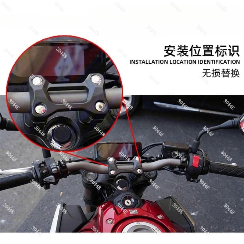 Copertura del morsetto del manubrio del motociclo per CB650R CB400F Parte di modifica del giogo superiore dello stelo dello sterzo