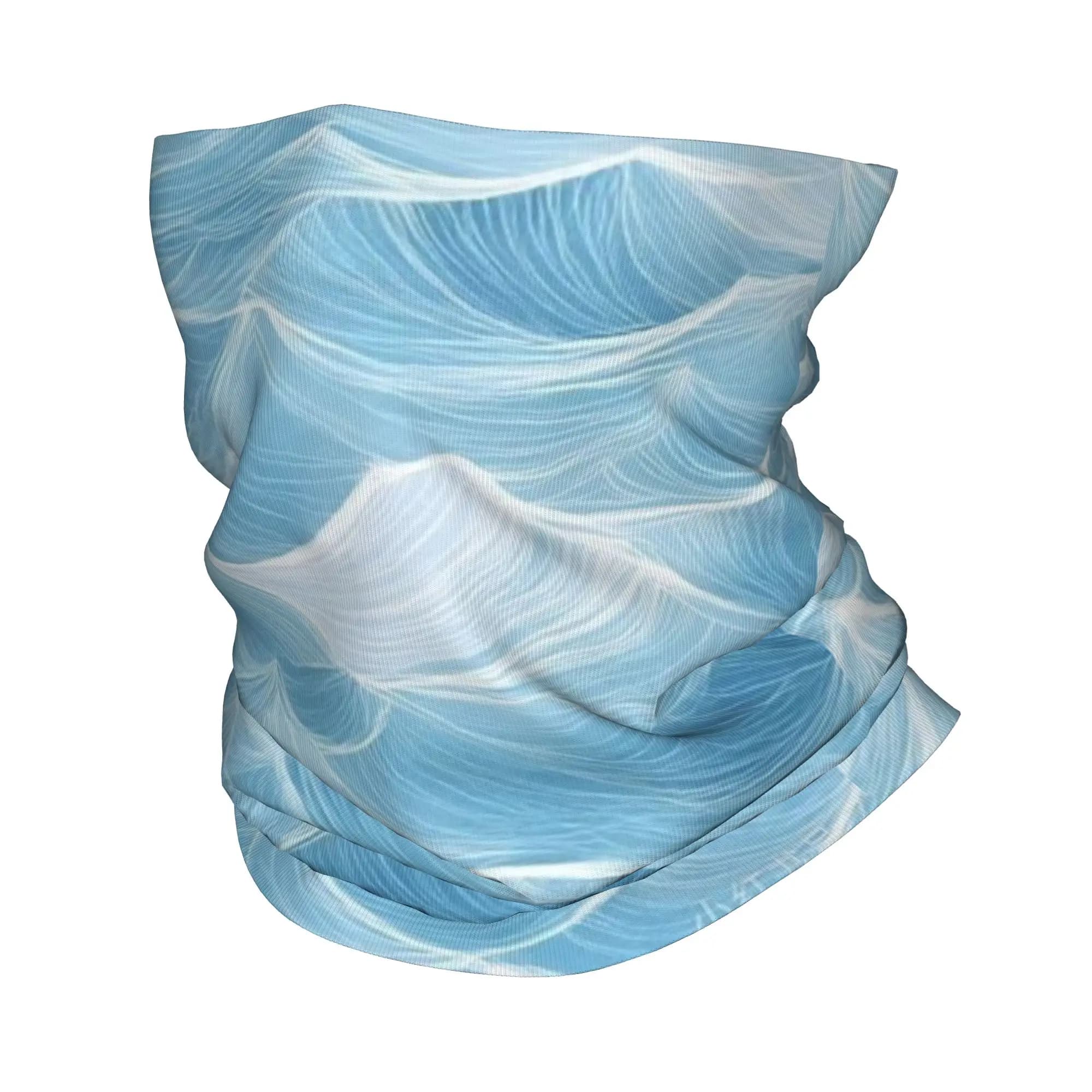 Blue Bandana (9) Cover Club Sea Wave Unisex hiking face mask for all seasons