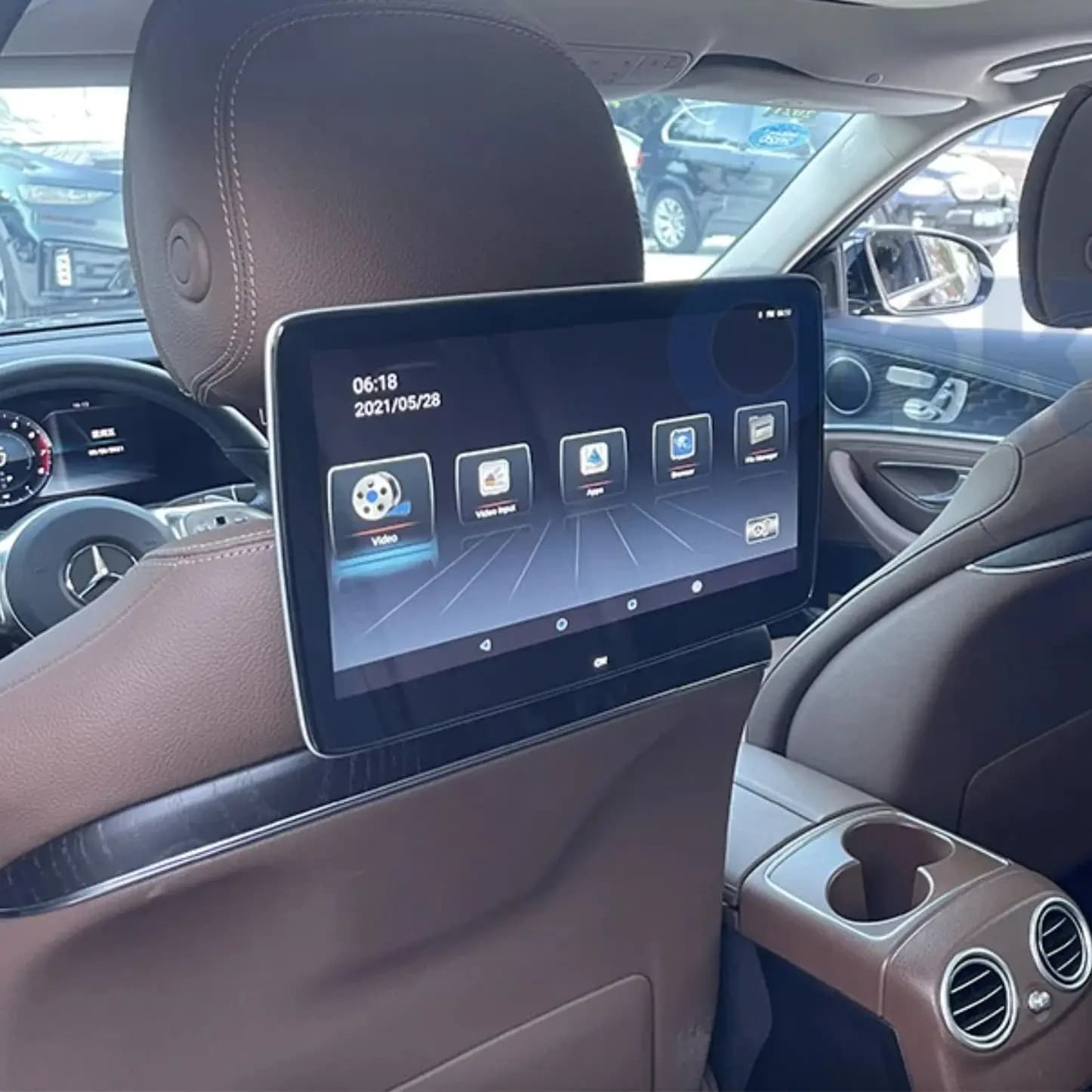 【Plug & Play】 Tablet monitor poggiatesta per auto Android per Mercedes GLE W167 | Sistema di intrattenimento del sedile posteriore touch screen