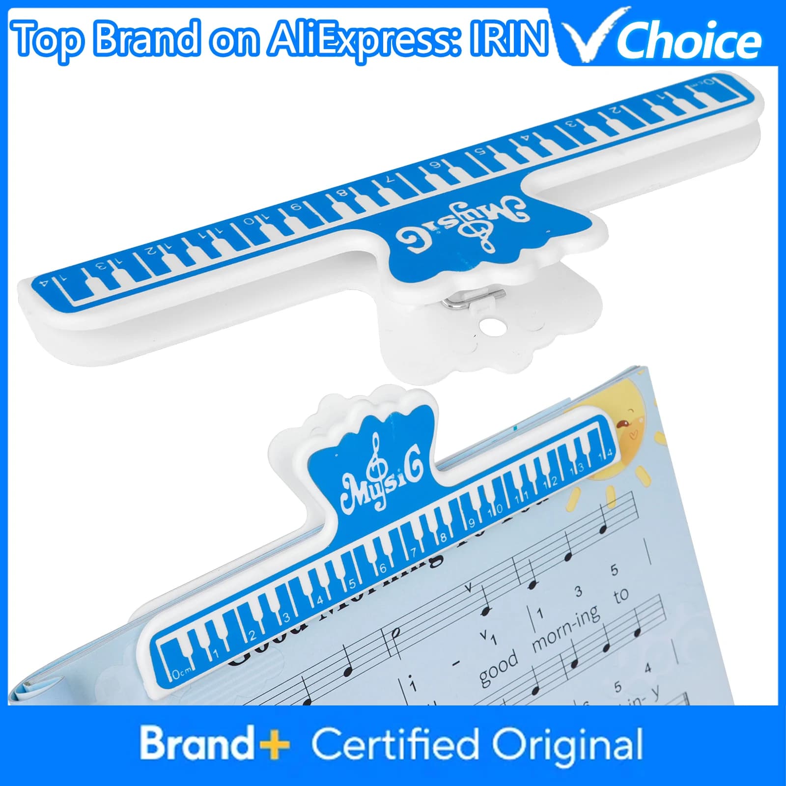IRIN Sheet Music Clip Notes Stationery Files Archive Folder Musical Instrumental Environmental Material Parts Guitar Accessories