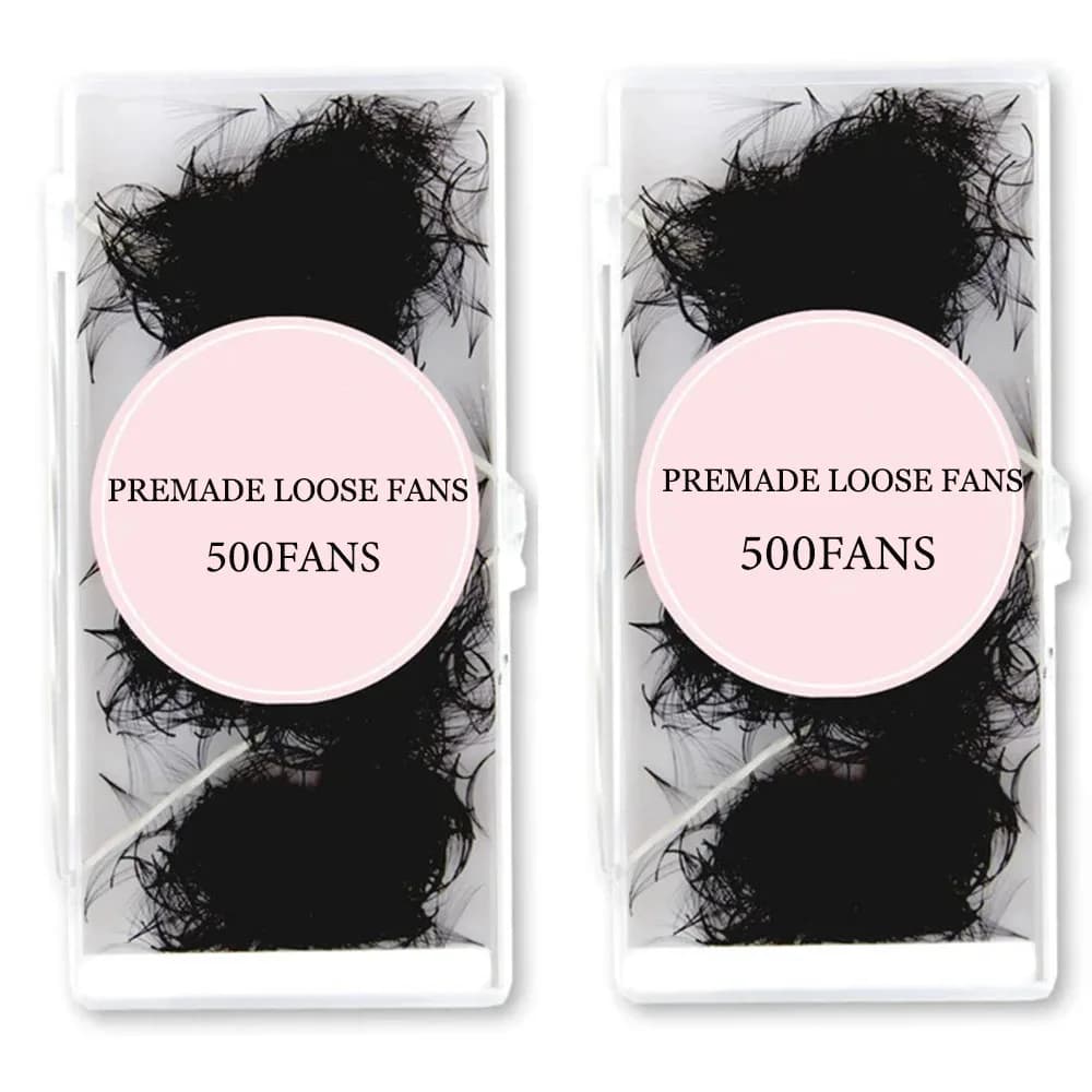 1000 Fan Fans Melt Fans Eyelashes Extensions Thin and sharp base Pre-packed lashes fans Medium stem Sharp Russian volume Lash 4D-12D