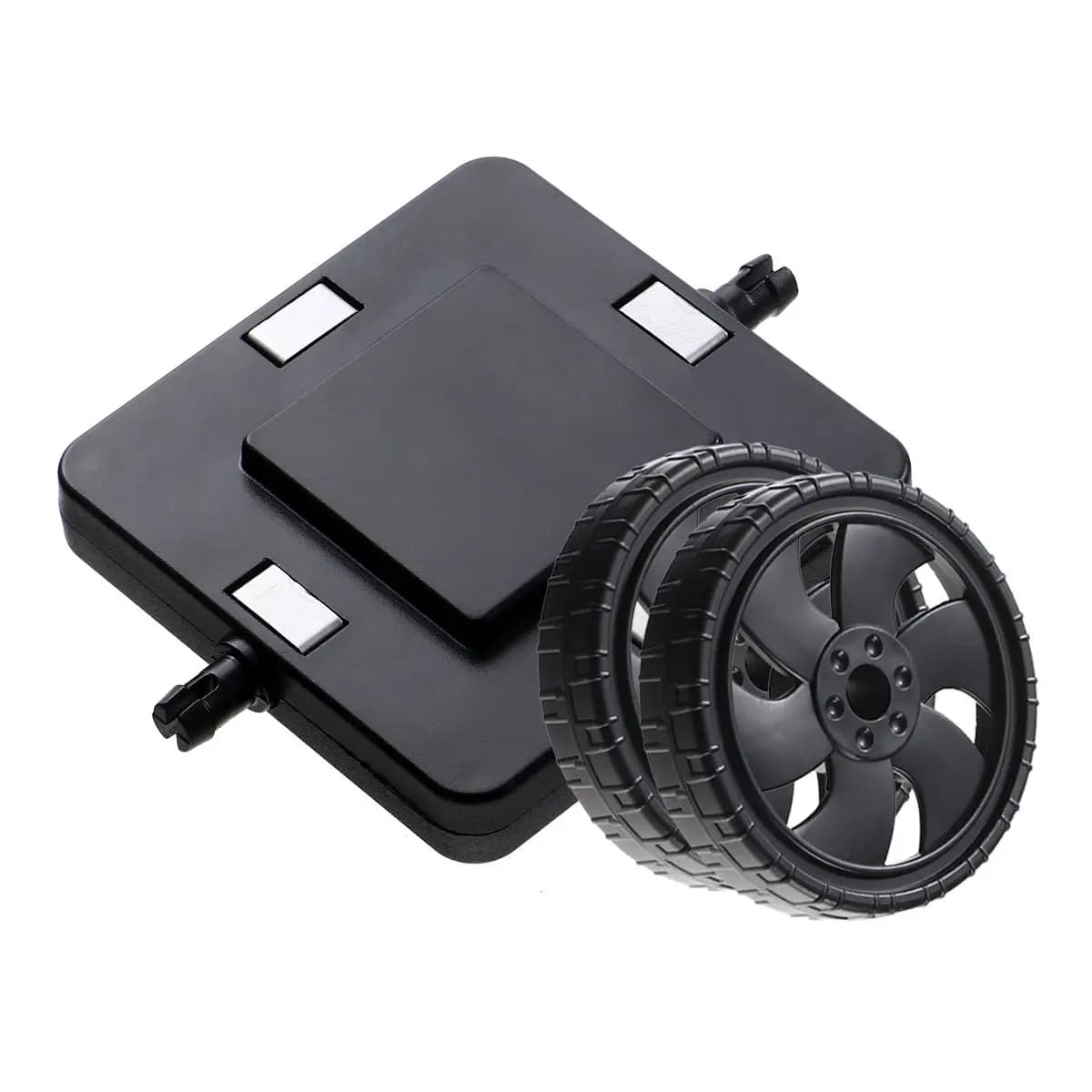 2 ruote magnetiche per bambini compatibili con tutte le mattonelle magnetiche, ruote per lo sviluppo del cervello, gioco per la famiglia