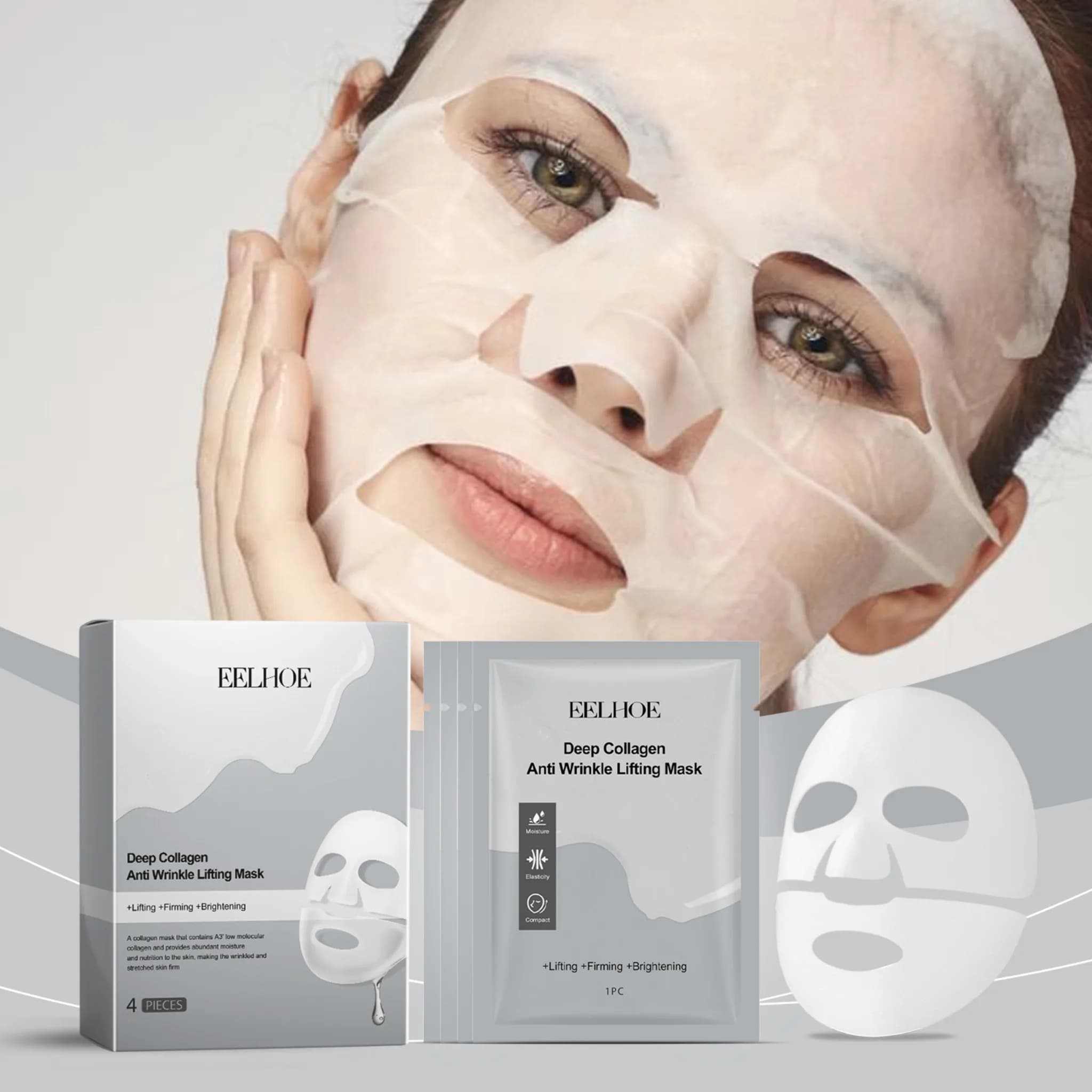 Maschera Sbiancante alla Niacina e Vitamina C (in Confezione) Idratante e Nutriente per la Pelle