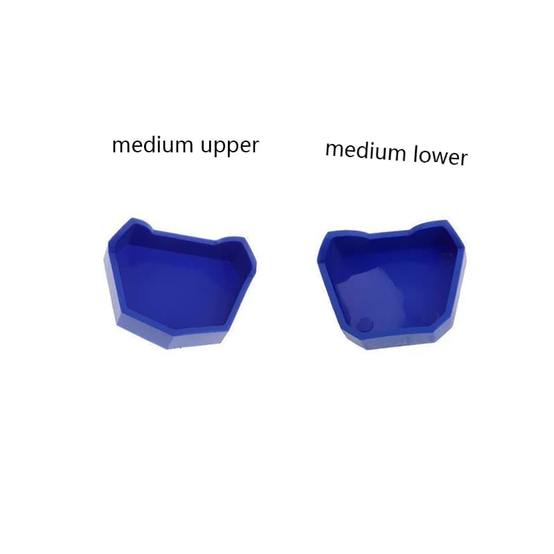 2 pezzi modello dentale set base stampo dentale base in gesso vassoio per protesi igiene orale cura laboratorio dentale ex kit base per 3 dimensioni