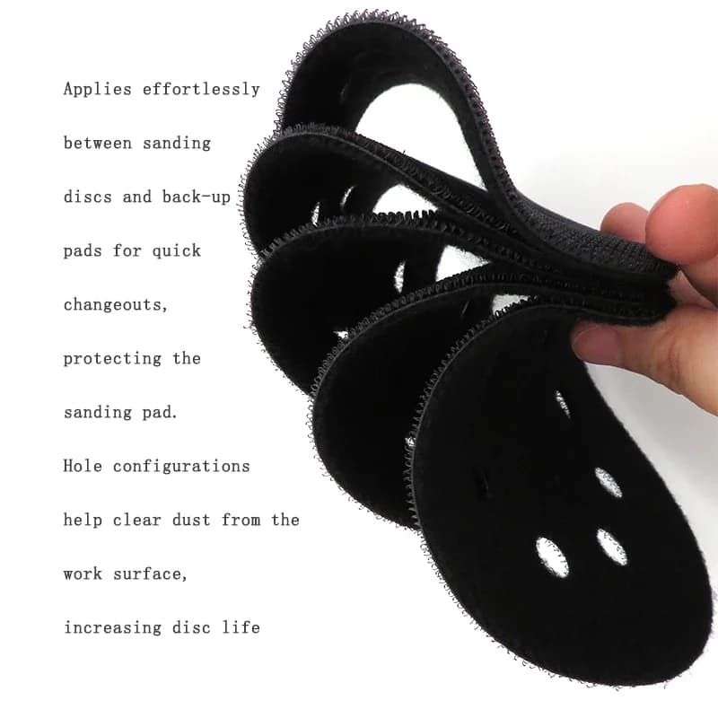 2 Pcs 5" 125mm Interface Pad Protection Disc Hook and Loop 8 Holes for Polishing & Grinding Power Tools Accessories Car Metal