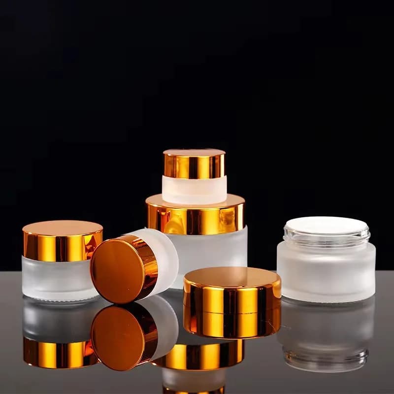 Glazed glass 5g/10g/15g/20g/30g/50g/50g/100g Empty vase for cosmetic makeup Vase Bottles sample Umbrella Cream for lips Container