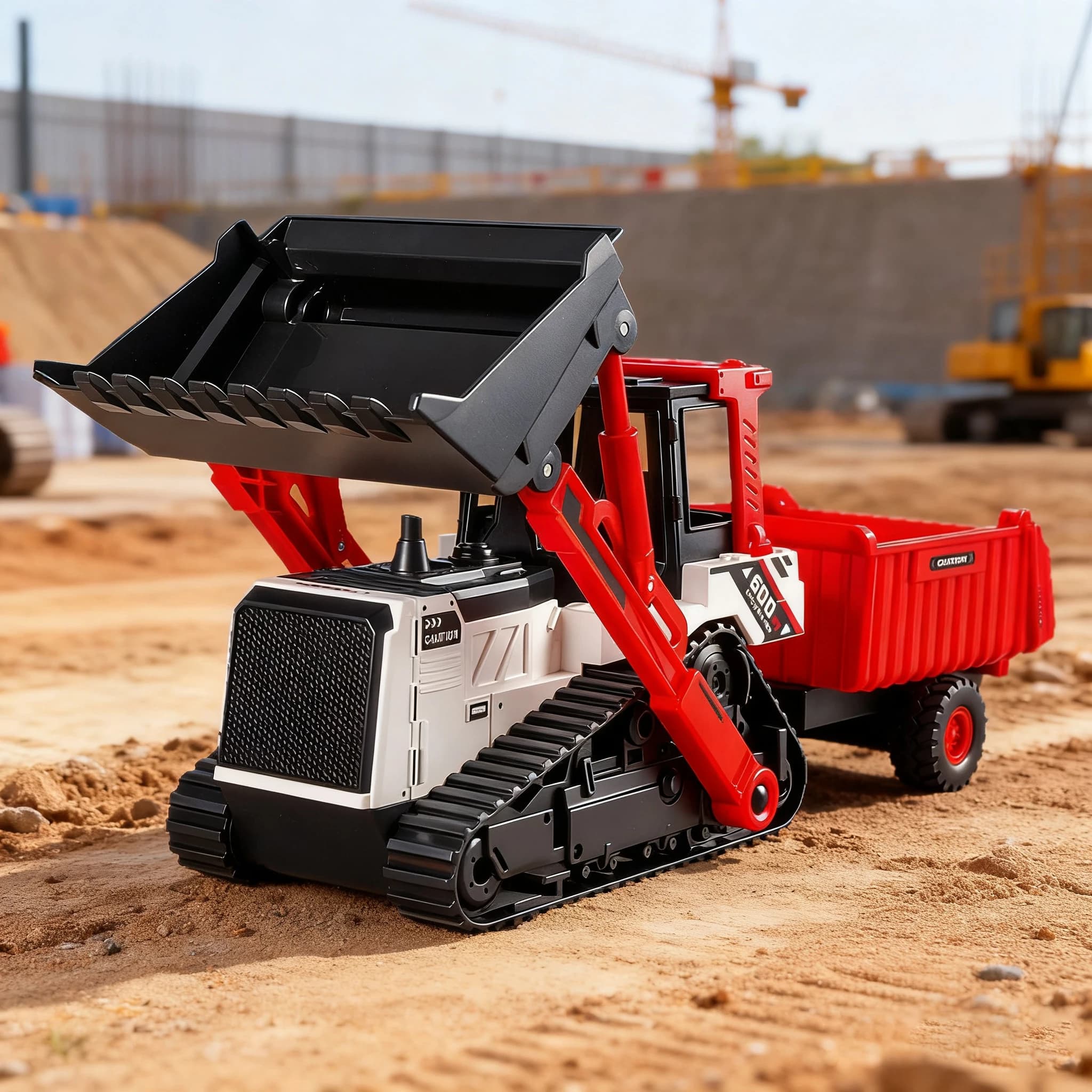 Modello di veicolo di ingegneria Doppia testa Escavatore Bulldozer Bambini Educativi Diecast Veicolo da costruzione Giocattolo Bambini Ragazzo Regalo