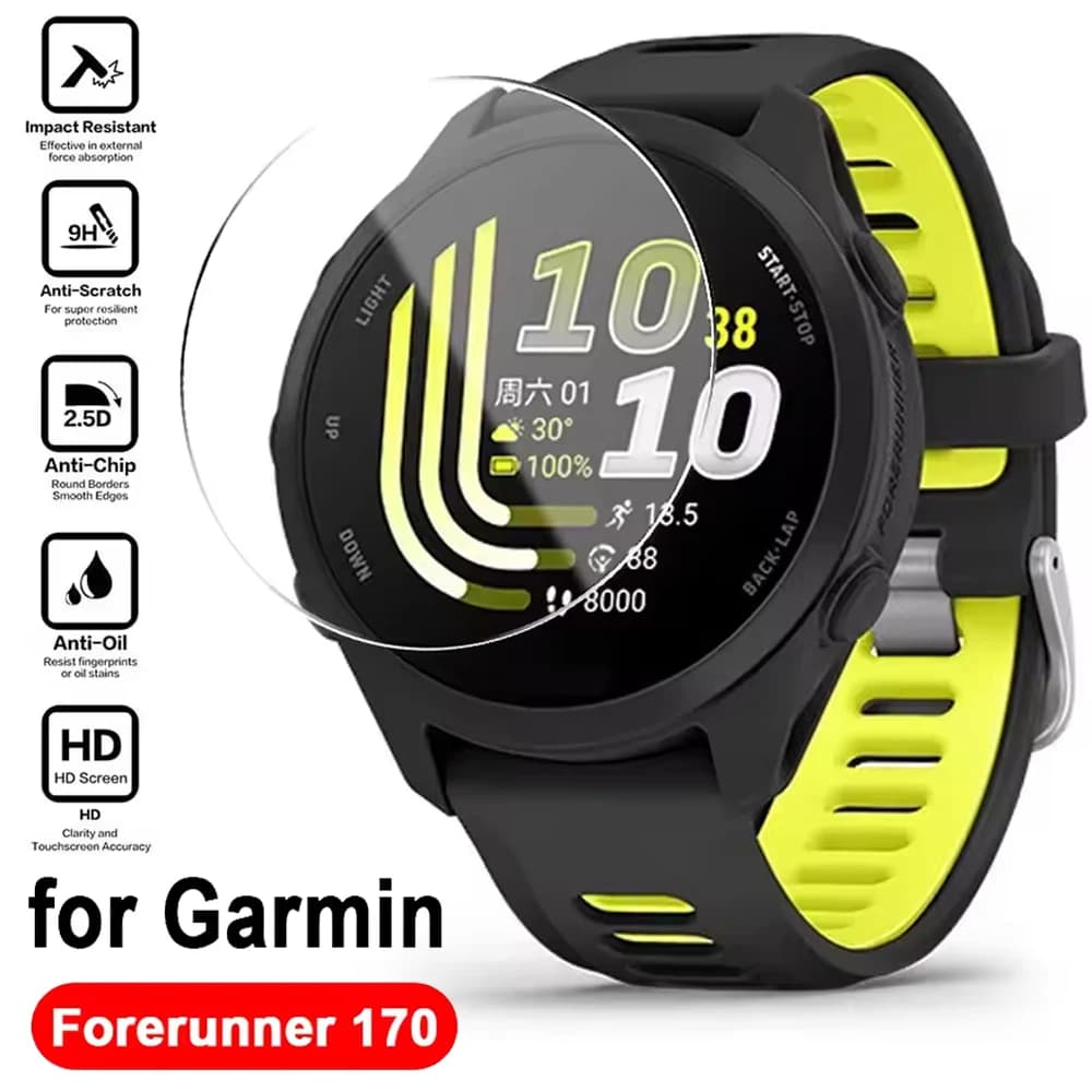 9H Tempered Glass Protective Film For Garmin Forerunner 170 Screen Protector For Forerunner 170 Smart Watch Cover Accessories