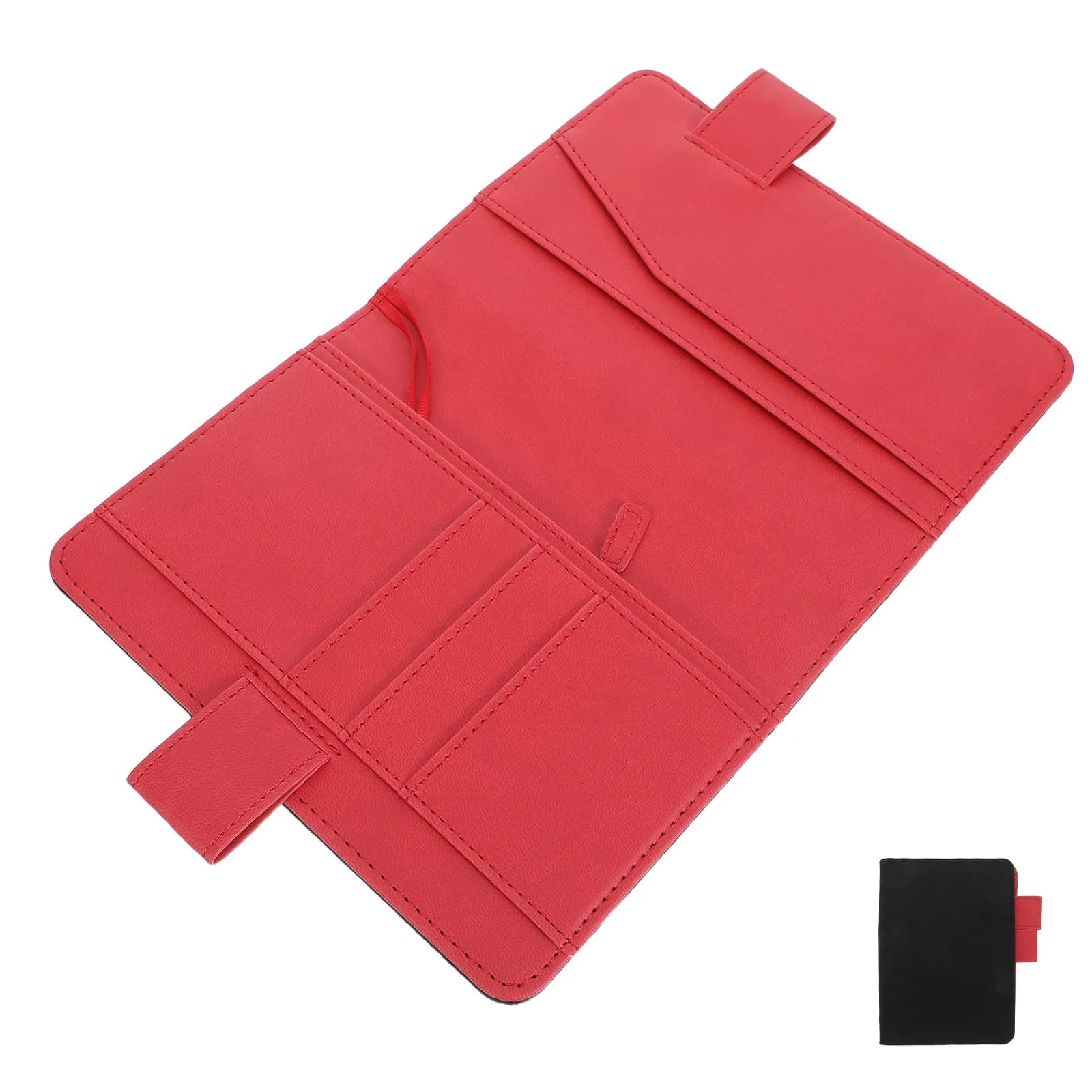 A6 Journal Cover with Card Slot Pen Loop Fabric PU Notebook Protector Minimalist Design Daily Note Taking Organizer Black