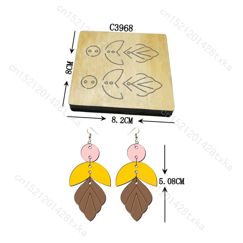 New earring Wooden Dies embossing Cutting Die Scrapbooking C3968