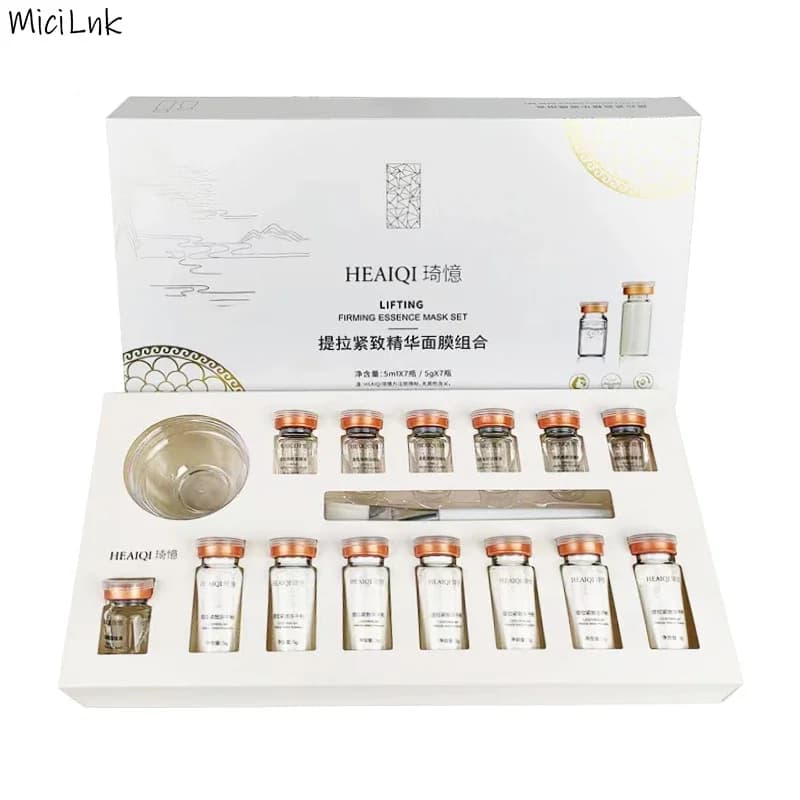 Korean Collagen Hyaluronic Acid Face Mask Repair Firming Lifting Improve Fine Lines Brighten Moisturiz Peptide Essence Skin Care