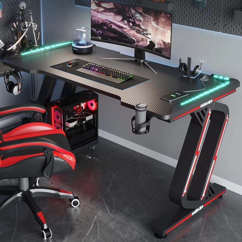 RGB Computer Piccola sedia da scrivania Designer esecutivo Tavolo da studio bianco moderno Gaming Office Pc Room Mesa Para Computador Home Office
