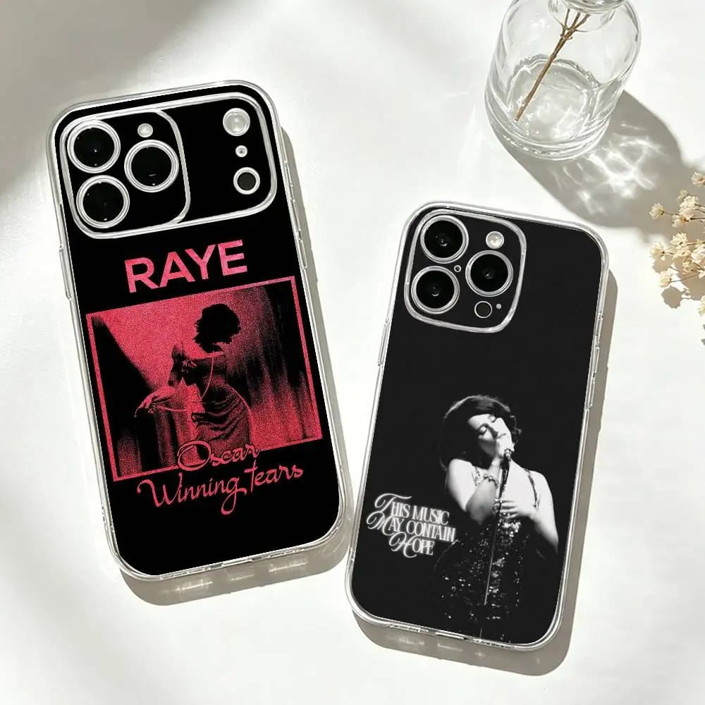 R-RAYE Singer Phone Case For iPhone 17 16 15 14 13 12 11 Mini Pro Max Plus Transparent Cover