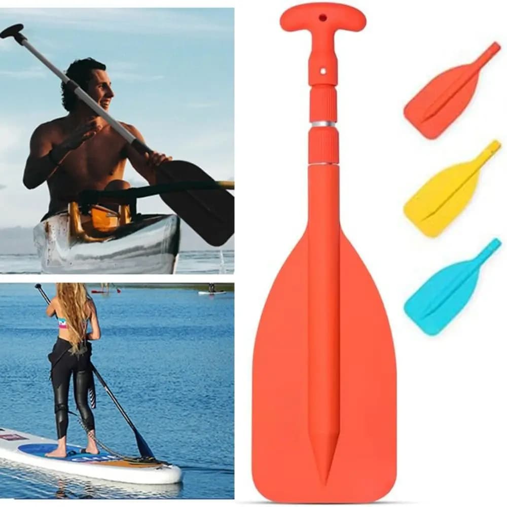 Pagaia telescopica per barche di emergenza albero in alluminio remi per barche leggeri lunghezza regolabile pagaie per Kayak per canoa