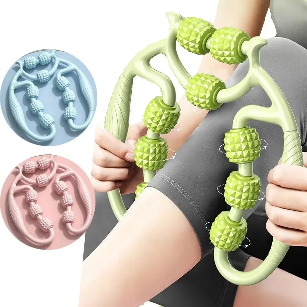 Muscular Ring Massage in Foam 360 ° Gambe Agopression Massage, Fat Reduction, Adjustable Body Massage, Allevia la Fatica