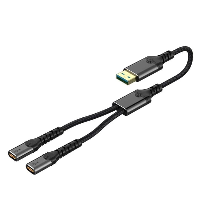 Efficient USB Hubs Splitter Cable With 2/3 Type C Outputs, Portable OTG Adapters for Data Transfer and Charging