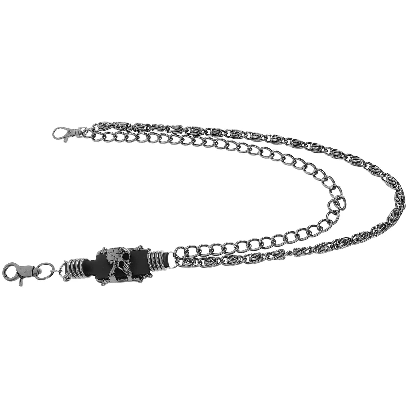Fashion Punk Skull Metal Pants Chain Gothic Hip Hop Jean Accessories Unisex Wallet Chain Trouser Decor Rock Charm