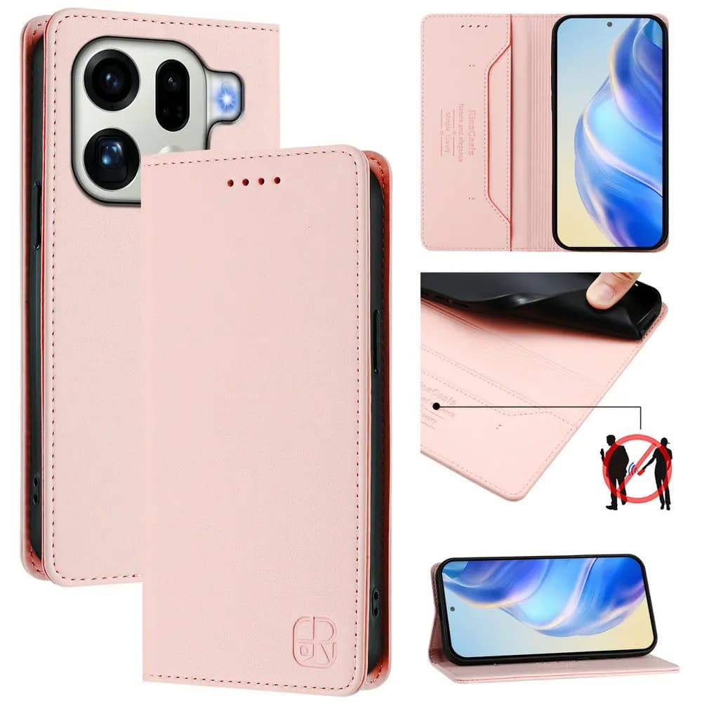 Trova X9 Pro 5G 2025 Custodia a portafoglio in pelle magnetica con blocco RFID per OPPO Find X8 Ultra Custodia a portafoglio Trova X8s Plus X9 X 8 Pro Cover