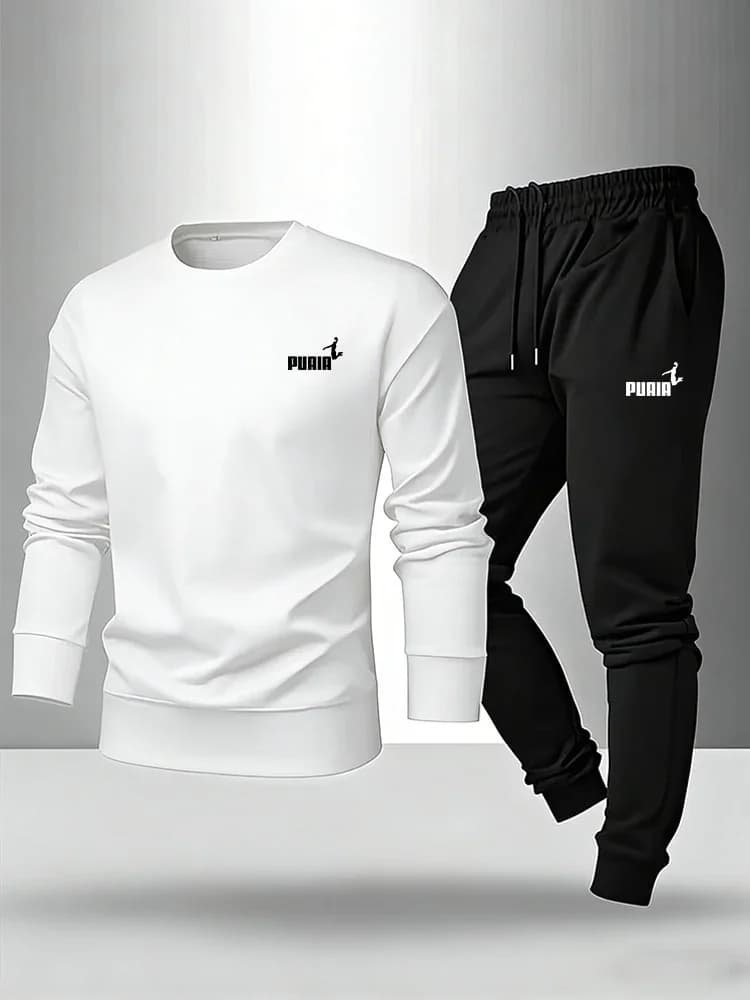 Men's Casual Spring and Autumn, Fashion Daily, Hot, Long sleeves, sweatshirt or trousers, New Collection 2026, Set Coordinated with Pullover