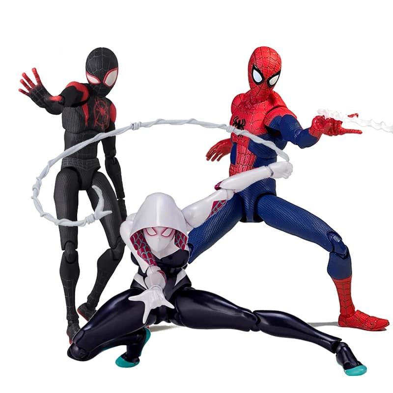INCREDIBILE YAMAGUCHI Spiderman Gwen Stacy Action Figure Spider Gwen Modello in PVC Spider-Man attraverso il Spider-Verse Miles Morales Toys