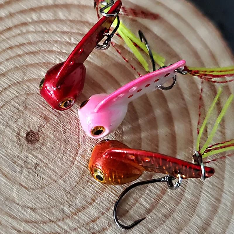 MUKUN 1PCS Mini VIB Esche da pesca 3g/6g Piccolo Crankbait Spinner Affondamento Esca Artificiale Esca Dura Pesca Takcle