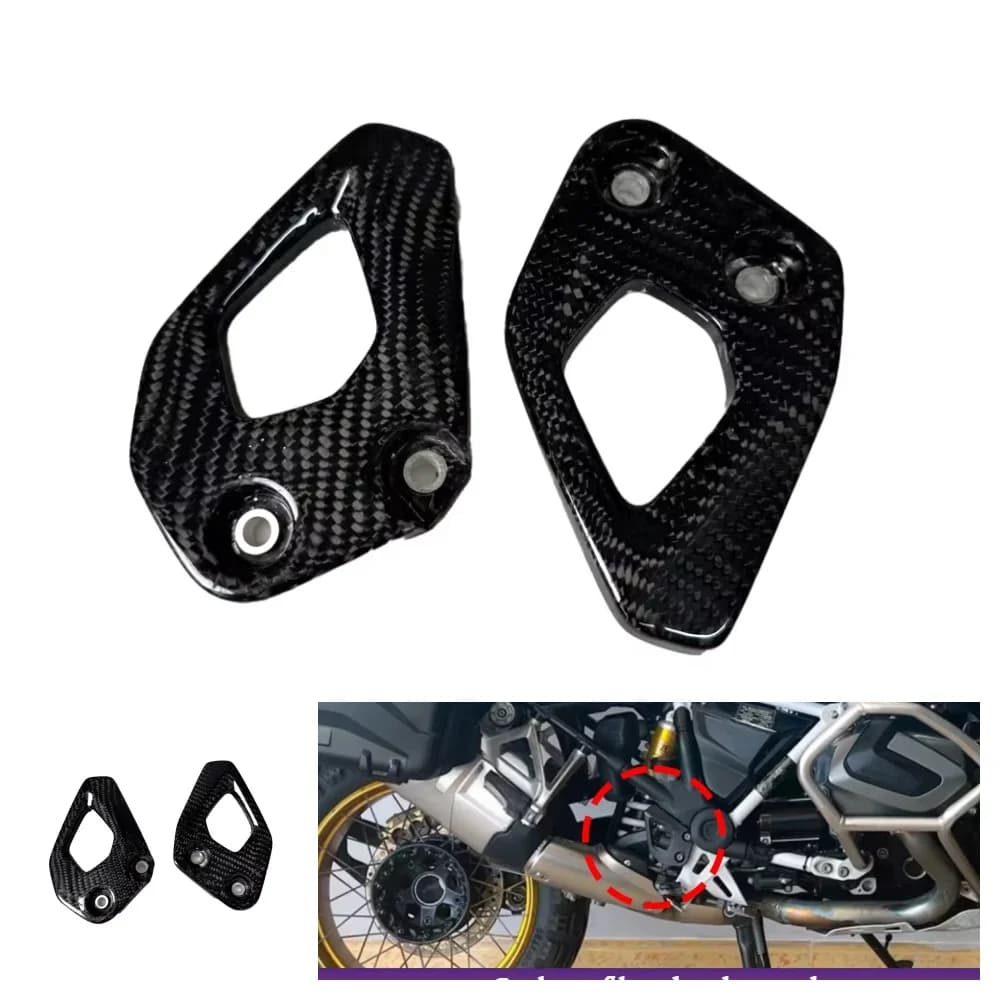 For BMW R1200GS 2017-2024 Carbon fiber heel protection plates Poggiapiedi Motorcycle Accessories Weight reduction