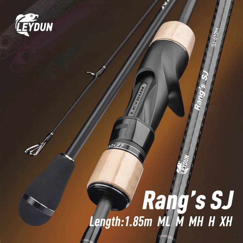 Canne da pesca Jigging lento SJ di LEYDUN Rang ML M MH H XH 1.85m Canna da lancio per barche d'acqua salata Canna leggera per asta per barca da mare ad alto tenore di carbonio