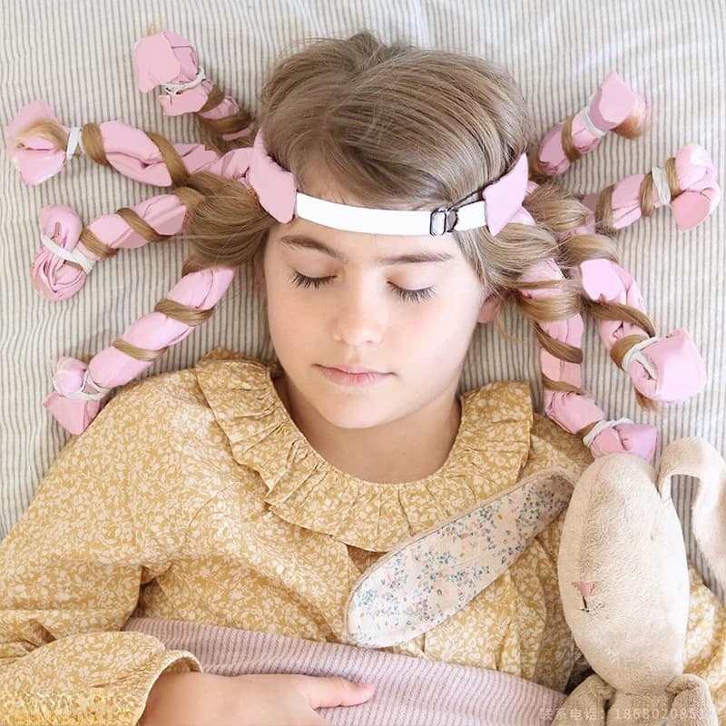 Lazy Hair Curler Hair Rollers Heatless Curling Rod Headband Curls Silk Ribbon Sleeping Soft Wave Formers No Heat Curls Ribbon
