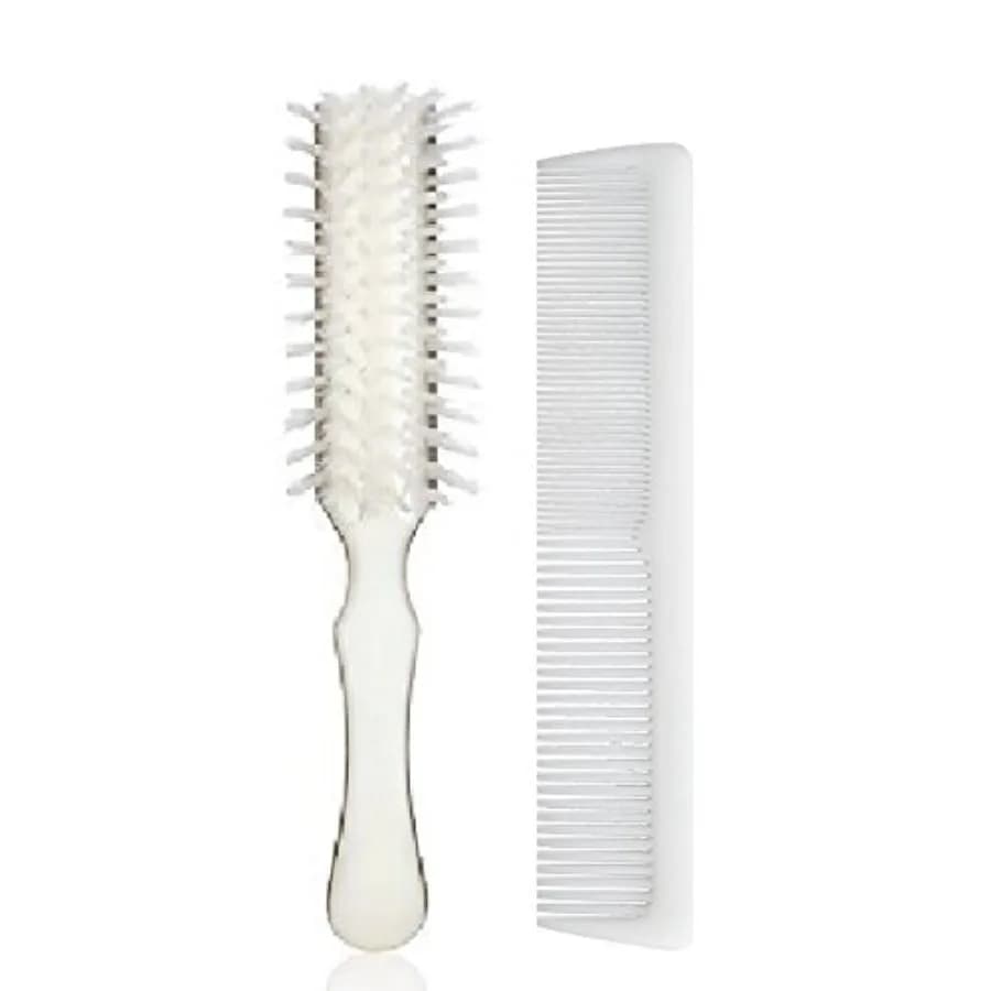 Set Spazzola e Pettine per Capelli da Donna Stanley Home Products Essentials, con Blocco in Nylon Resistente e Setole Progettate per Tutti i Tipi di Capelli