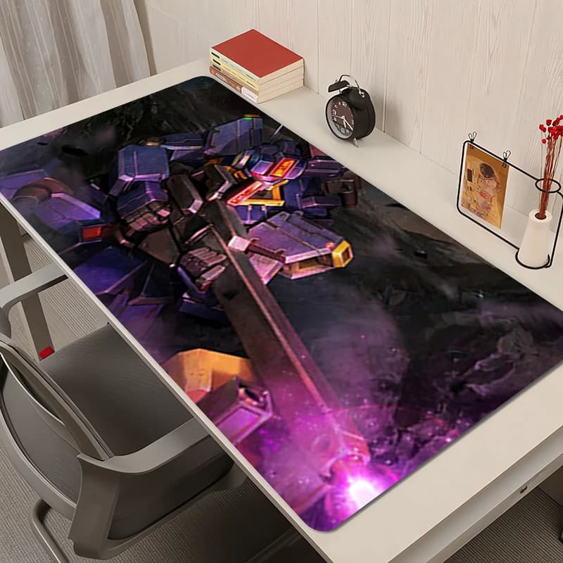 Tappetino per mouse Accessori per PC da ufficio Tappetino esteso Tappetino da scrivania anime Tappetino per mouse meccanico antiscivolo Warrior Gundam Tappetino per mouse in gomma HD Tappetini da gioco