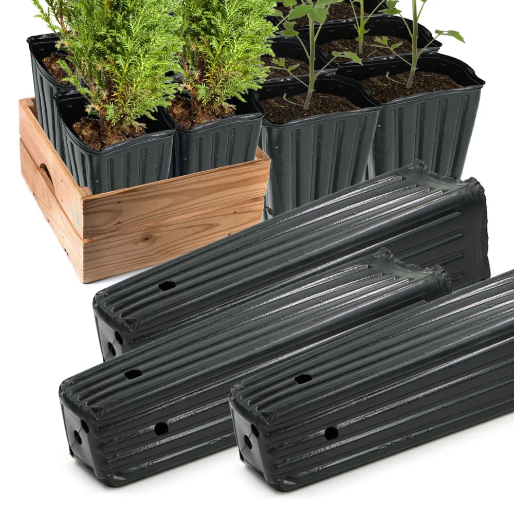 Square tree vase with drainage holes Departure vases for indoors and outdoors Jars for deep plastic trees for nursery Plants Contains