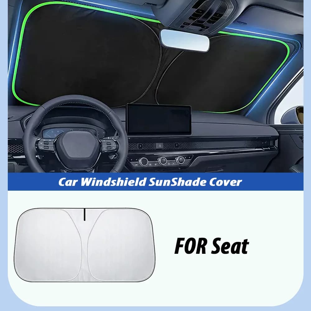 For Seat Leon Ibiza Ateca Arona Cordoba Toledo Altea Alhambra Arosa Exeo Mii Car Windshield Sunshades Cover Auto Accessories